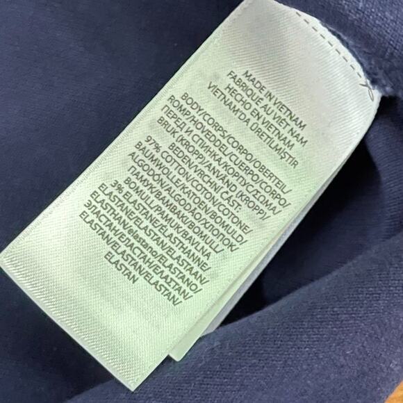 Polo Ralph Lauren Mesh Mini Shirt Dress Womens M Navy Blue Preppy Sporty Classic - Picture 4 of 9